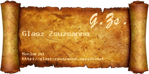 Glasz Zsuzsanna névjegykártya