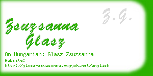 zsuzsanna glasz business card